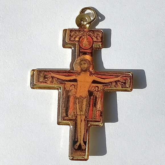 ๐ฏ 10 for $10 / Vintage Cross Charm Pendant Jesus - Picture 4 of 8